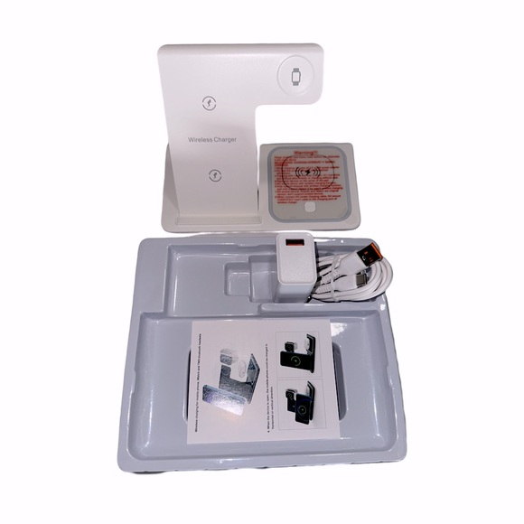 3-in-1 Wireless Charger w/Mobile Phone, Apple iWatch, Bluetooth Headset (NWT) - Picture 6 of 10